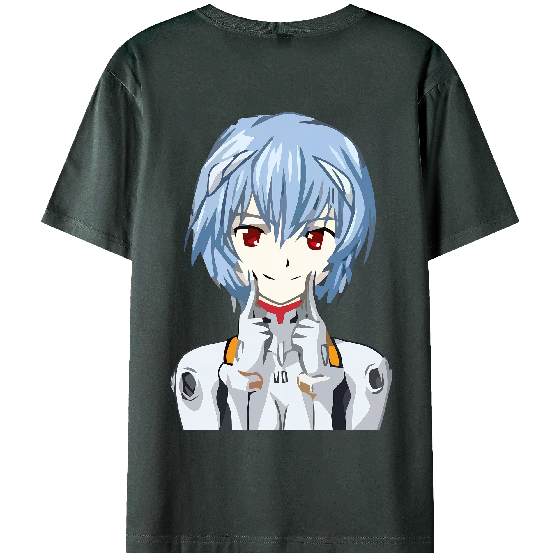 （画像用） EVA 新世紀エヴァンゲリオン 綿100％ メンズ半袖Tシャツ（バックプリント） 通気性